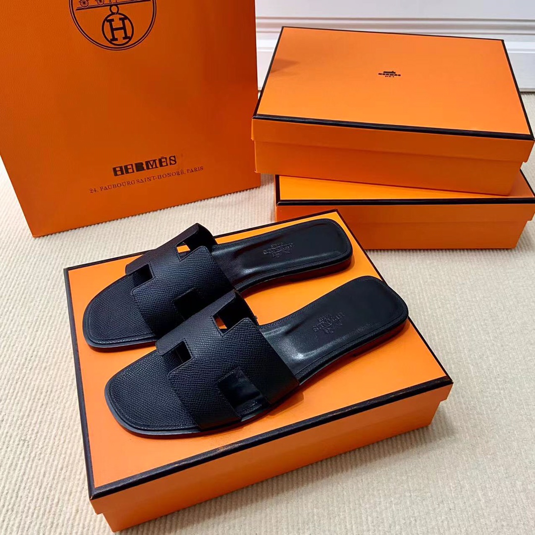 에르메스 올수공 오란 슬리퍼 샌들 앱송 39